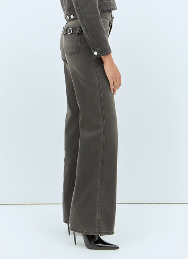 LN-CC® - Coperni: ワイドレッグジーンズ - グレー Coperni ワイドレッグジーンズ グレー cpn0257004
