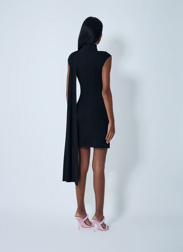 LN-CC® - Jean Paul Gaultier: Viscose Mini Dress - Black Jean Paul Gaultier Viscose Mini Dress Black jpg0262008