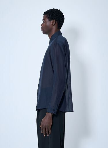 LN-CC® - Saint Laurent: Cassandre Shirt - Blue Saint Laurent Cassandre Shirt Blue sla0160001