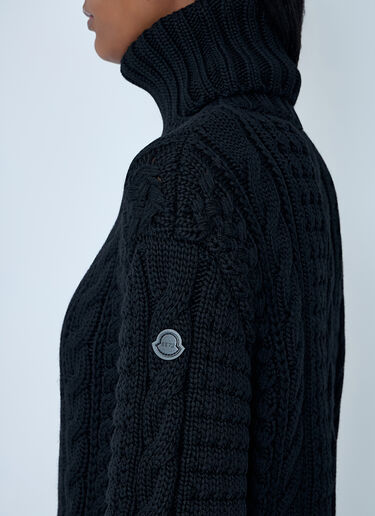 LN-CC® - Moncler x EE72 by Edward Enninful: 绞花针织衫 - 黑色 Moncler x EE72 by Edward Enninful 绞花针织衫 黑色 mee0262009