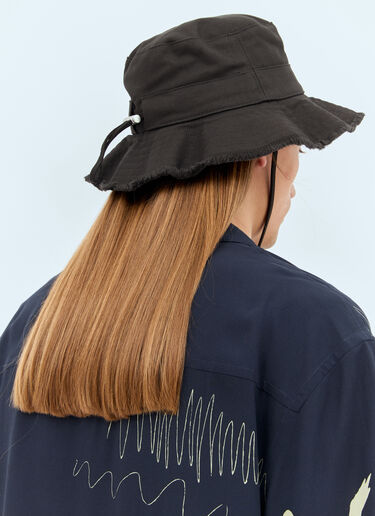 LN-CC® - Jacquemus: Le Bob Artichaut Hat - Black Jacquemus Le Bob Artichaut Hat Black jac0351004