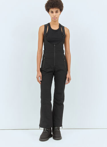 LN-CC® - Moncler Grenoble: Padded Ski Bib - Black Moncler Grenoble Padded Ski Bib Black mog0258006