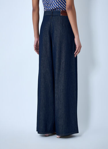 LN-CC® - Dries Van Noten: Wide-Leg Denim Trousers - Blue Dries Van Noten Wide-Leg Denim Trousers Blue dvn0263012