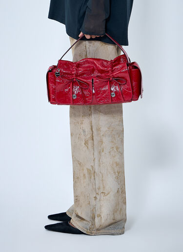LN-CC® - Acne Studios: Multipocket Shoulder Bag - Red Acne Studios Multipocket Shoulder Bag Red acn0263015