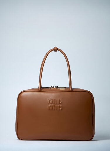 LN-CC® - Miu Miu: Beau Leather Handbag - Camel Miu Miu Beau Leather Handbag Camel miu0261021