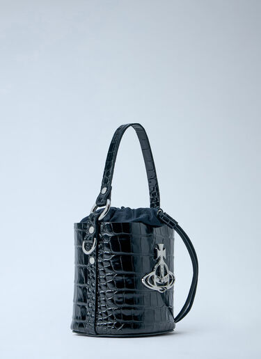 Vivienne Westwood Daisy Drawstring Bucket Bag  Black vww0363006