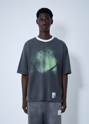 Maison Mihara Yasuhiro Logo Motif T-Shirt Black mmy0160013