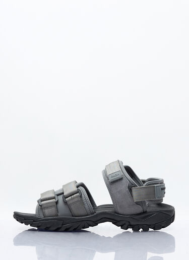 LN-CC® - Comme des Garçons Homme: Touch-Fastening Strap Sandals - Grey Comme des Garçons Homme Touch-Fastening Strap Sandals Grey cdh0156019