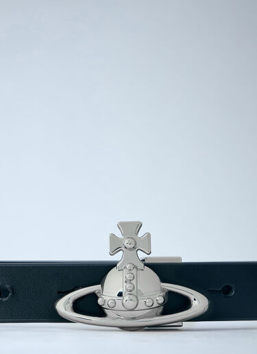 Vivienne Westwood Small Orb Buckle Belt Black vvw0263034