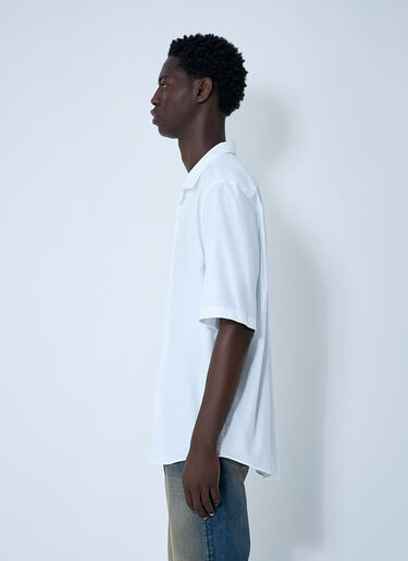 LN-CC® - Acne Studios: 徽标刺绣衬衫 - 白色 Acne Studios 徽标刺绣衬衫 白色 acn0161007
