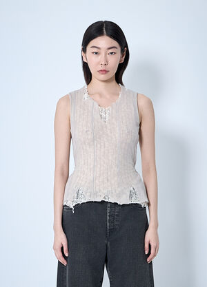 LN-CC® - Our Legacy: Ragged Vest - Beige Our Legacy Ragged Vest Beige our0261007