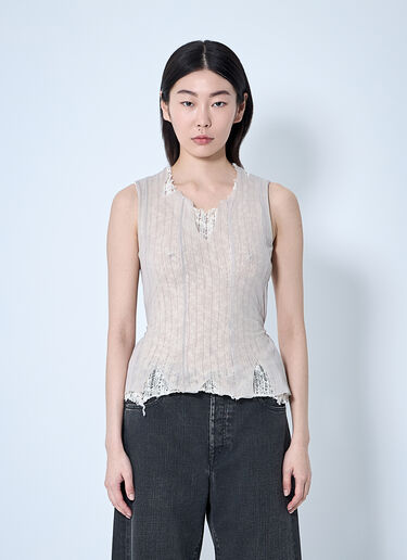 LN-CC® - Our Legacy: Ragged Vest - Beige Our Legacy Ragged Vest Beige our0261007