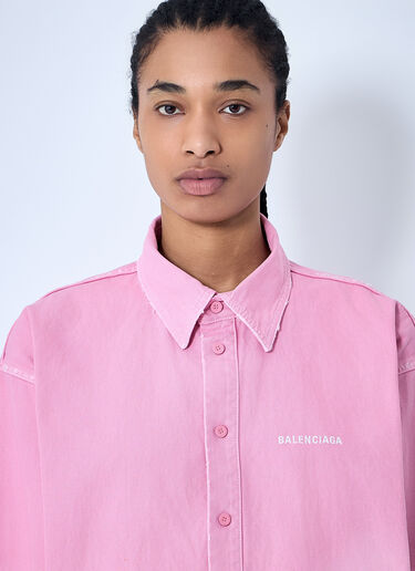 LN-CC® - Balenciaga: Button-Down Shirt - Pink Balenciaga Button-Down Shirt Pink bal0259067