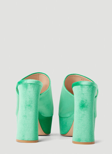LN-CC® - Gianvito Rossi: Holly High Heel Mules - Green Gianvito Rossi Holly High Heel Mules Green gia0251014