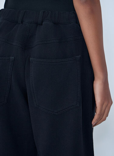 LN-CC® - MM6 Maison Margiela: Wide-Leg Pants - Black MM6 Maison Margiela Wide-Leg Pants Black mmm0264008