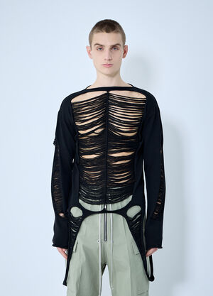 Rick Owens Laddered Sweater Black ric0160007