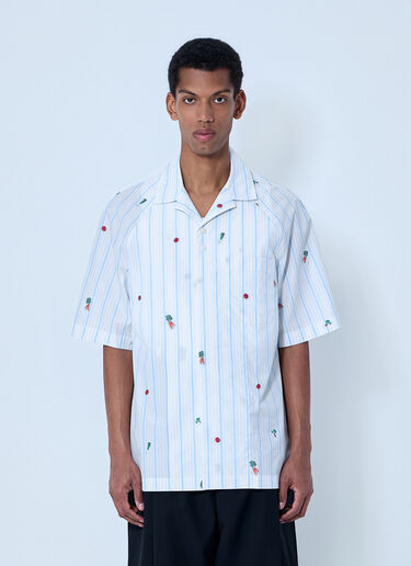 LN-CC® - Jacquemus: La Chemise Romarin Shirt - Blue Jacquemus La Chemise Romarin Shirt Blue jac0164018