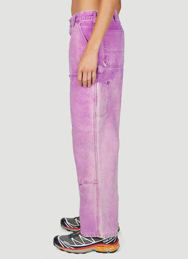 LN-CC® - NOTSONORMAL: Washed Working Jeans - Purple NOTSONORMAL Washed Working Jeans Purple nsm0351008