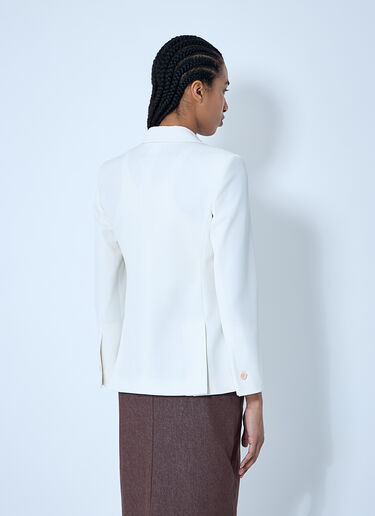 Max Mara 싱글 브레스트 블레이저 화이트 max0259014