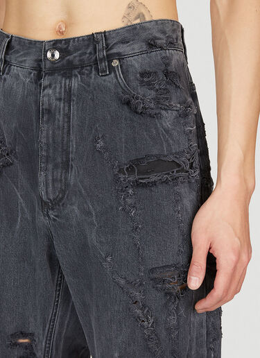 Dolce & Gabbana 做旧牛仔裤 黑色 dol0154006