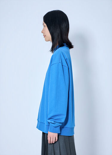 Miu Miu Logo Motif Sweatshirt Light Blue miu0265008