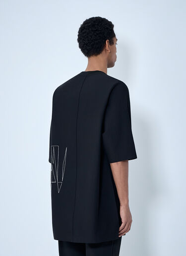 Moncler + Rick Owens グラフィック刺繍Tシャツ ブラック mcs0363019