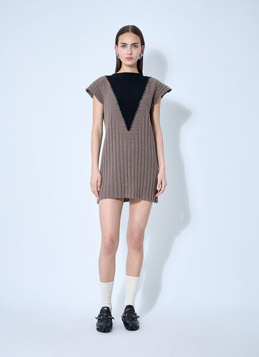 Kiko Kostadinov ダコタ ニットドレス ブラウン kko0260007