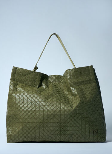 LN-CC® - Bao Bao Issey Miyake: Cart One-Tone Tote Bag - Green Bao Bao Issey Miyake Cart One-Tone Tote Bag Green bao0159004