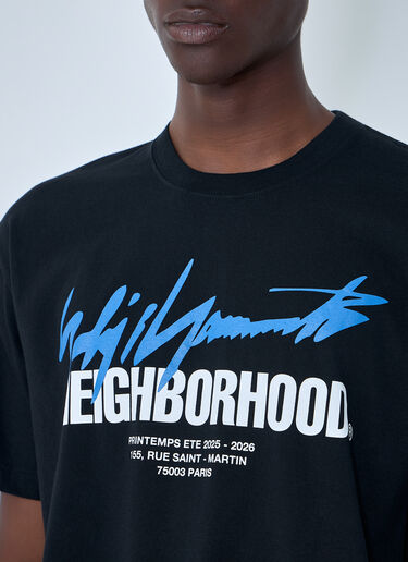 LN-CC® - Yohji Yamamoto: x Neighborhood Cotton T-Shirt - Black Yohji Yamamoto x Neighborhood Cotton T-Shirt Black yoy0164008