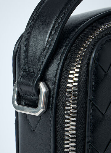LN-CC® - Bottega Veneta: Getaway Phone Pouch On Strap - Black Bottega Veneta Getaway Phone Pouch On Strap Black bov0160013