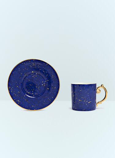 LN-CC® - L'Objet: Set Of Two Lapis Espresso Cups And Saucers - Blue L'Objet Set Of Two Lapis Espresso Cups And Saucers Blue wps0691614