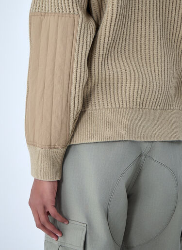 LN-CC® - Stüssy: Military Patch Zip Cardigan - Sand Stüssy Military Patch Zip Cardigan Sand sts0162007