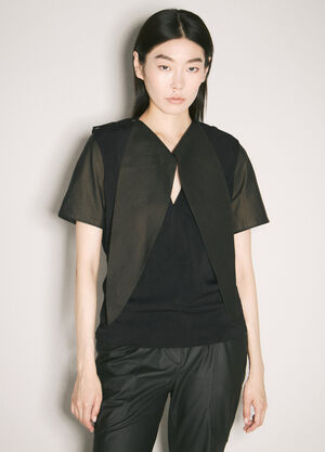 LN-CC® - ECCO.Kollektive x Kiko Kostadinov: Eero Blouse - Black ECCO.Kollektive x Kiko Kostadinov Eero Blouse Black atk0258007