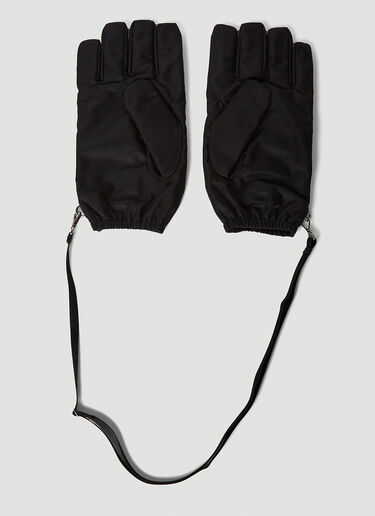 LN-CC® - Prada: Re-Nylon Gloves - Black Prada Re-Nylon Gloves Black pra0150021