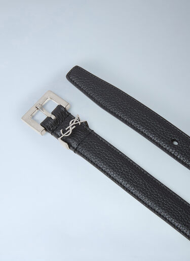 Saint Laurent Cassandre Thin Belt Black sla0154061