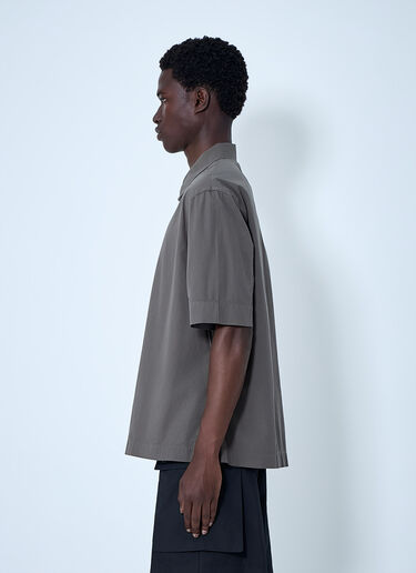 LN-CC® - Margaret Howell: Cotton Poplin Boxy Shirt - Grey Margaret Howell Cotton Poplin Boxy Shirt Grey mhl0164003