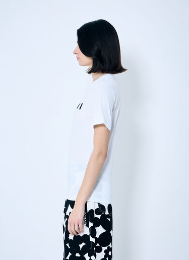 LN-CC® - Marni: Logo Motif T-Shirt - White Marni Logo Motif T-Shirt White mni0259011