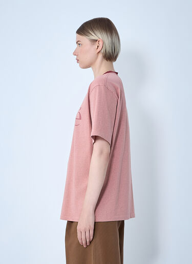 LN-CC® - Chloé: Logo Motif T-Shirt - Pink Chloé Logo Motif T-Shirt Pink chl0261005