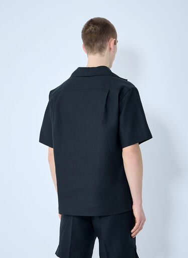 Dolce & Gabbana 亚麻 Polo 衫 黑色 dol0160005