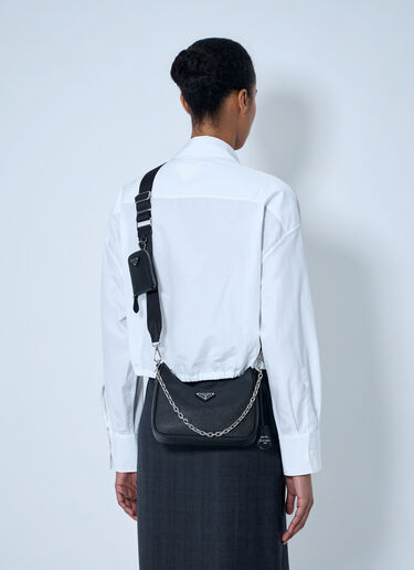Prada Re-Edition 2005 Saffiano Shoulder Bag Black pra0265010