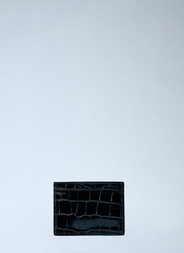 Vivienne Westwood Embossed Leather Card Holder Black vvw0263054