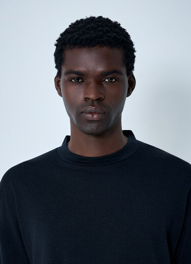 J.L-A.L Layered Knit T-Shirt Black jla0162006