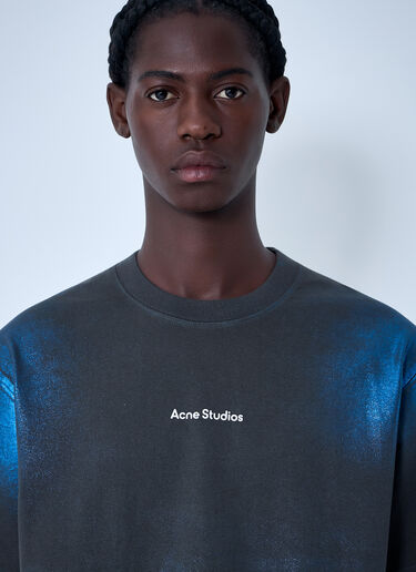 LN-CC® - Acne Studios: Logo Motif T-Shirt - Blue Acne Studios Logo Motif T-Shirt Blue acn0162009