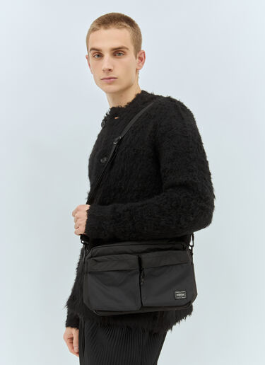 LN-CC® - Porter-Yoshida & Co: Small Force Shoulder Bag - Black Porter-Yoshida & Co Small Force Shoulder Bag Black por0358002