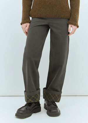 LN-CC® - Burberry: Cotton Carpenter Pants - Grey Burberry Cotton Carpenter Pants Grey bur0158002