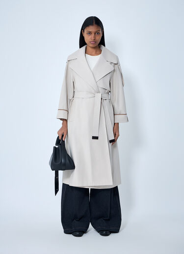 LN-CC® - Max Mara: Cute Trench Coat - Beige Max Mara Cute Trench Coat Beige max0263200