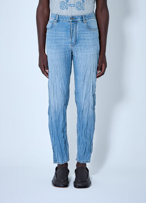 LN-CC® - Bottega Veneta: Crushed Jeans - Blue Bottega Veneta Crushed Jeans Blue bov0160006