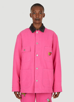 Sky High Farm Workwear ワークウェアキャンバスチョアジャケット ピンク skh0350014