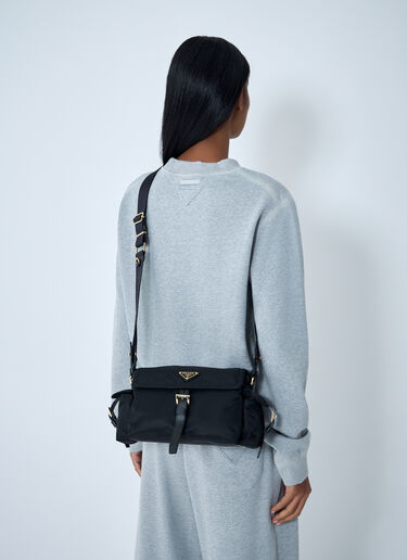 Prada Medium Re-Nylon Explore Shoulder Bag Black pra0262014