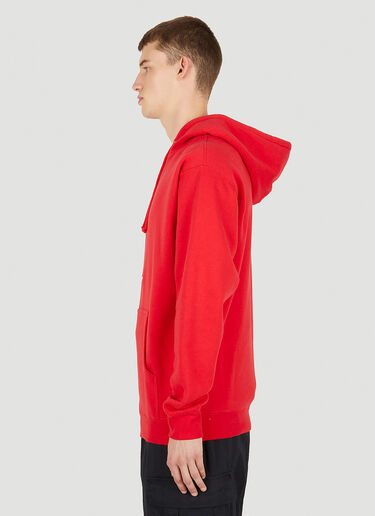 LN-CC® - Saintwoods: Logo Embroidery Hooded Sweatshirt - Red Saintwoods Logo Embroidery Hooded Sweatshirt Red swo0149008
